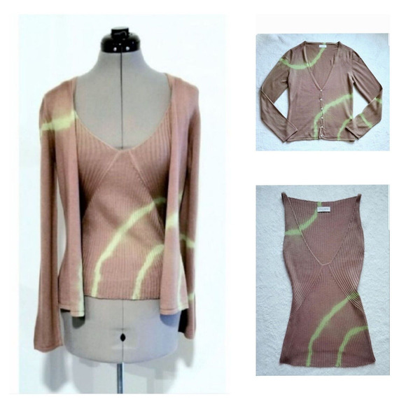 FRANCK NAMANI cashmere-silk sweater & top twinset 2-pc set $2,280 it-40 / us-4 - Picture 10 of 11